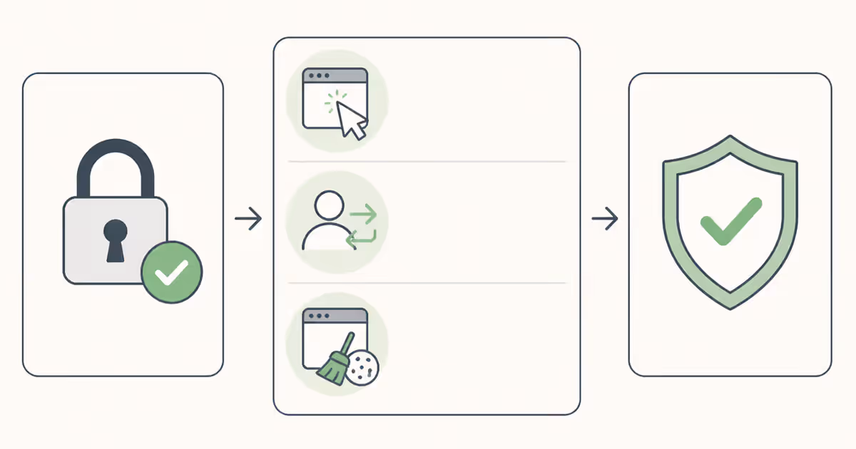 Infographie montrant trois étapes pour contourner l'erreur 'Invalid security token' dans PrestaShop.